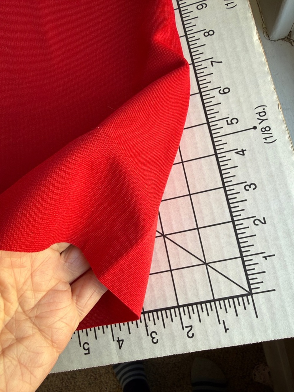 Red Gaberdine Fabric 7/8 Yard x 58” Medium Weight Suiting - Picture 5 of 11